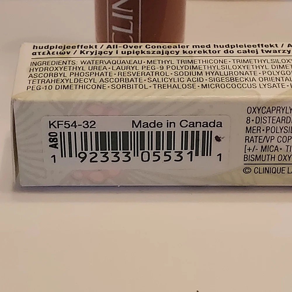 CLINIQUE Even Better All-Over Concealer + Eraser *WN 120 PECAN* / 0.2 oz / NIB